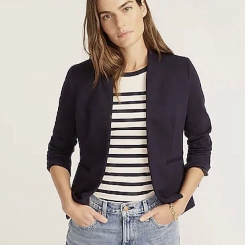 J.Crew 365 Women’s Going Out Black Blazer Size 4 Tall